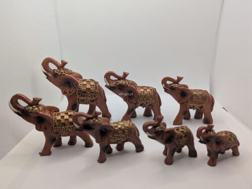 Komplet Słoni z Tworzywa 6