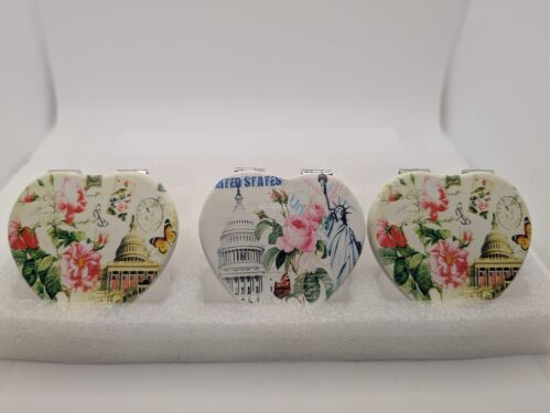 ELEGANCKIE SKŁADANE LUSTERKO KIESZONKOWE szt