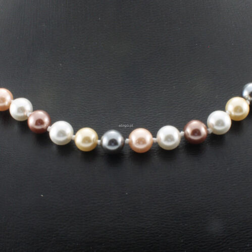 Naszyjnik z perły majorki  fi8 - 2