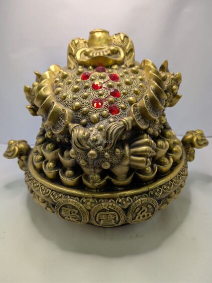 Chińska żaba pieniężna wysokość 24 cm - 3