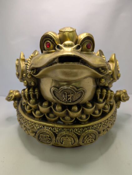 Chińska żaba pieniężna wysokość 24 cm