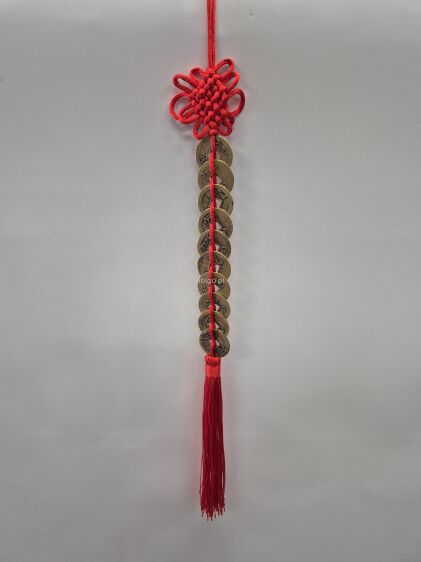 Zawieszka Feng Shui z chińskimi monetami