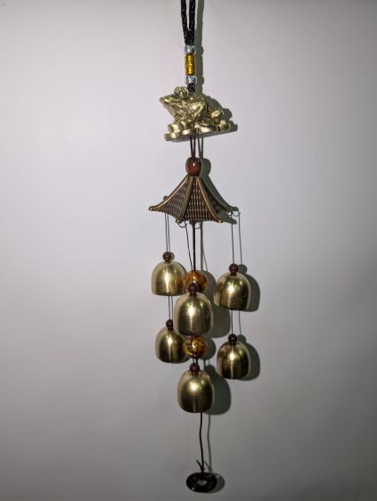 Dzwonek Feng Shui z Żabą