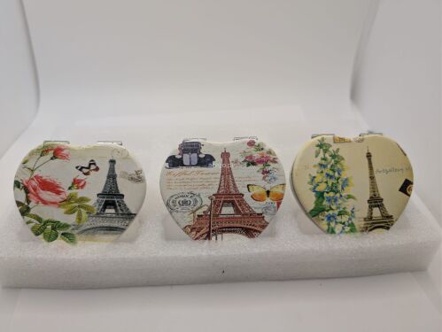 ELEGANCKIE SKŁADANE LUSTERKO KIESZONKOWE szt