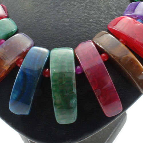 Naszyjnik z agatu mix - 2