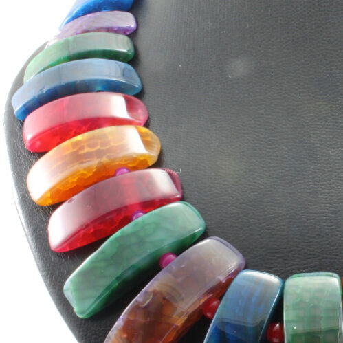 Naszyjnik z agatu mix - 3