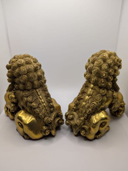 Para Chińskich lwów stróżujących wysokość 14 cm - 3