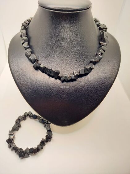 Komplet sieczki czarny kamień - 2