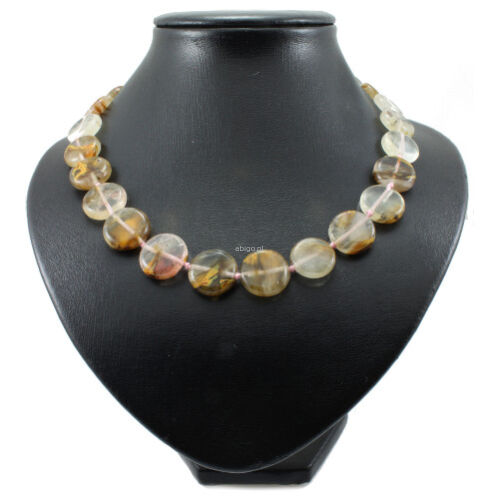 Naszyjnik  kwarcu z rutylem