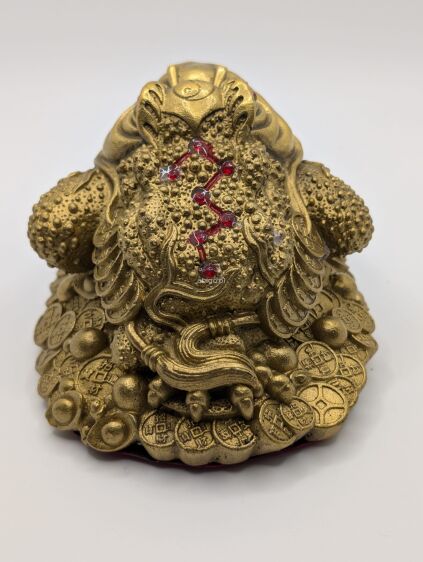 Chińska żaba Pieniężna wysokość 7 cm - 2