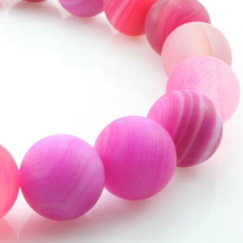 Sznur agatu trawionego fi 10 - 2