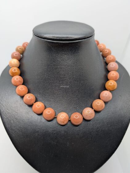 Naszyjnik z jaspisu orange fi 14