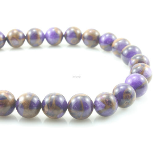 Sznur z GOLD COLORED STONE fi 10