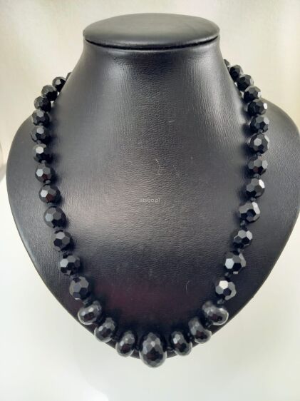 Naszyjnik z Black stone fi 12 mm