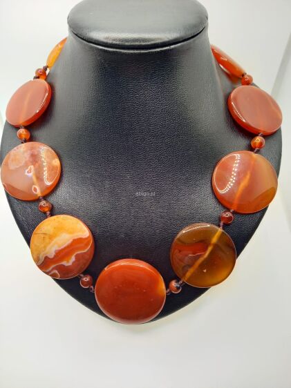 Naszyjnik Agat Karneol - 2