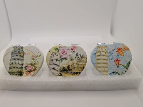 ELEGANCKIE SKŁADANE LUSTERKO KIESZONKOWE szt