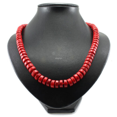 Naszyjnik  z czerwonego kamienia