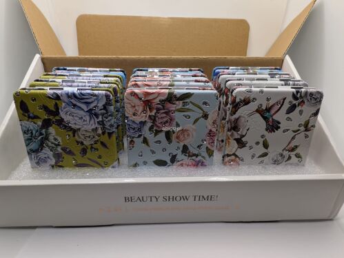 ELEGANCKIE SKŁADANE LUSTERKA KIESZONKOWE kPL.12 szt.