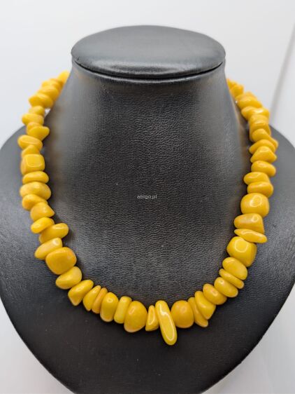 Naszyjnik sieczki w kolorze żółtym