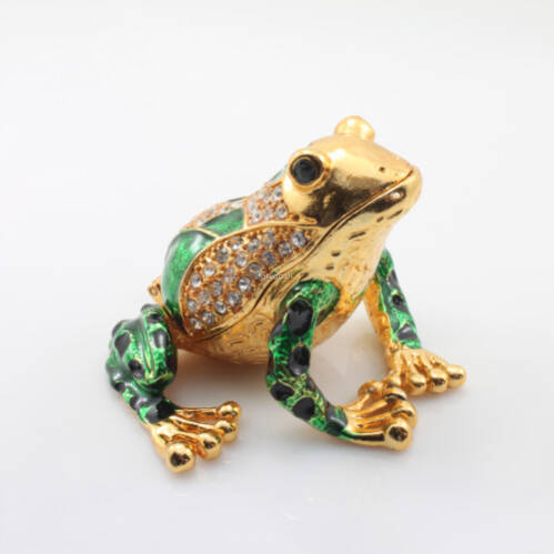 Figurka z metalu żaba 3780