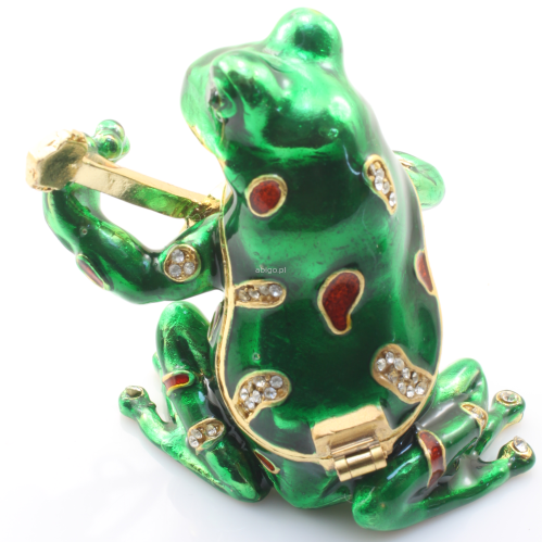 Figurka z metalu Żaba z gitarą 5017 - 3