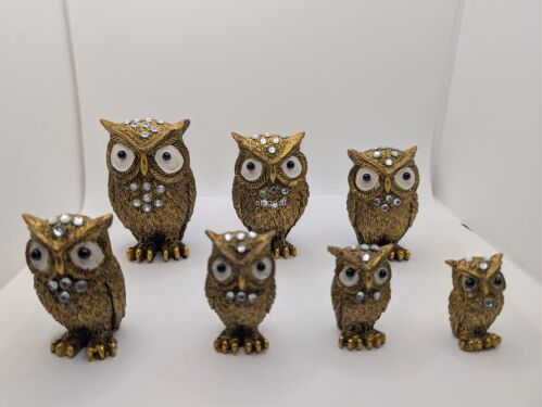 Komplet Sów z Tworzywa 2