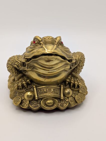 Chińska żaba Pieniężna wysokość 9 cm