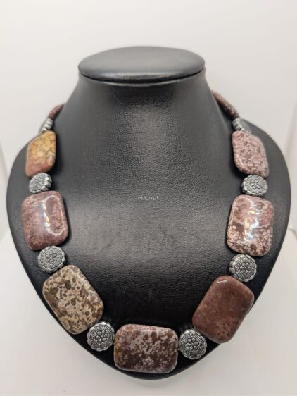 Naszyjnik z Jaspisu Leopardziego