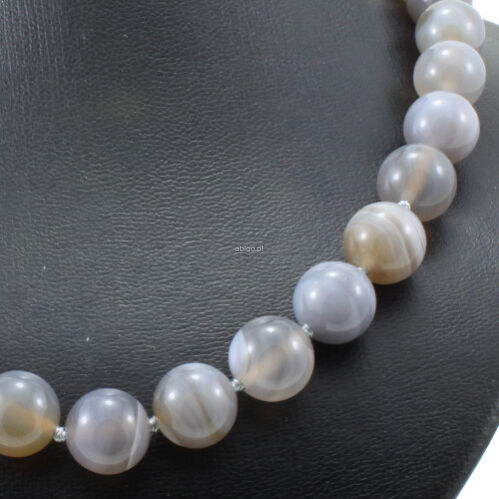 Naszyjnik z agatu kulka fi 16 - 2