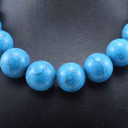 Naszyjnik z imitacji turkmenitu fi 18 - 2